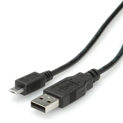 Attēls no ROLINE USB 2.0 Cable, A - Micro B, M/M, 3.0 m