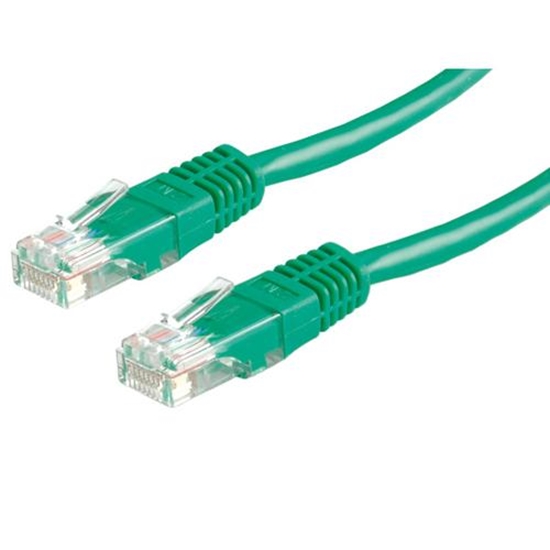 Picture of ROLINE UTP Patch Cord Cat.5e, green 5m