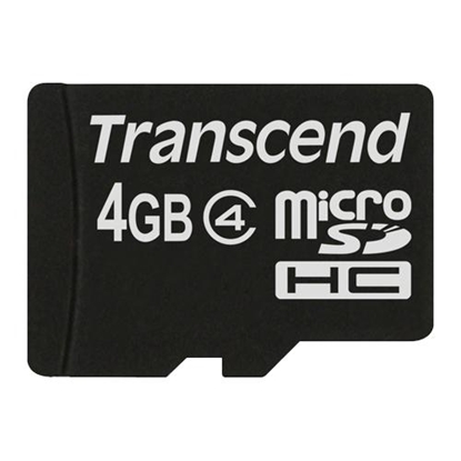 Attēls no Transcend microSDHC          4GB Class 4