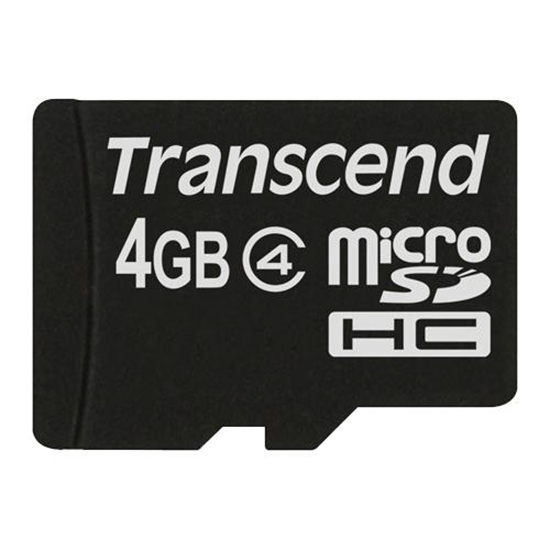 Picture of Transcend microSDHC          4GB Class 4