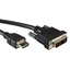 Изображение VALUE DVI Cable, DVI (18+1) - HDMI, M/M, 5.0 m