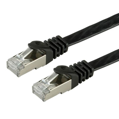 Изображение VALUE FTP Cat.6 Flat Network Cable, black 0.5 m