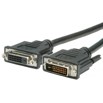 Изображение VALUE Monitor DVI Cable, DVI M - DVI F, (24+1) dual link 3.0 m