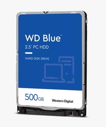 Attēls no WD Blue Mobile 500GB HDD SATA 6Gb/s 7mm