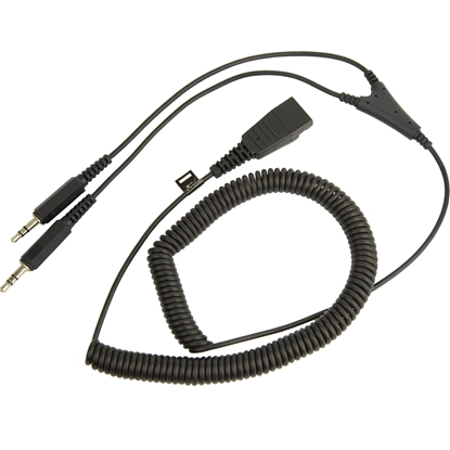 Attēls no Jabra PC cord - QD to 2x3_5mm