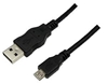 Изображение Kabel USB LogiLink USB-A - microUSB 1 m Czarny (CU0058)
