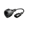 Picture of Kabel zasilający MicroConnect Adapter C14 -Schuko, 0.23m (PE130075)