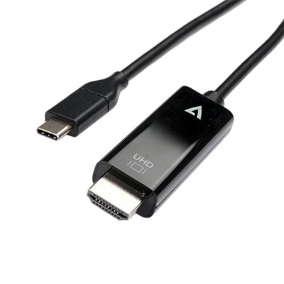 Изображение V7 V7UCHDMI-2M video cable adapter USB Type-C HDMI Black
