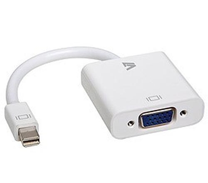Изображение V7 White Video Adapter Mini DisplayPort Male to VGA Female