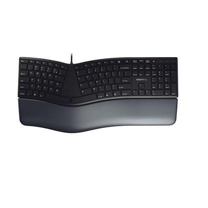 Attēls no CHERRY KC 4500 ERGO keyboard USB QWERTY US English Black