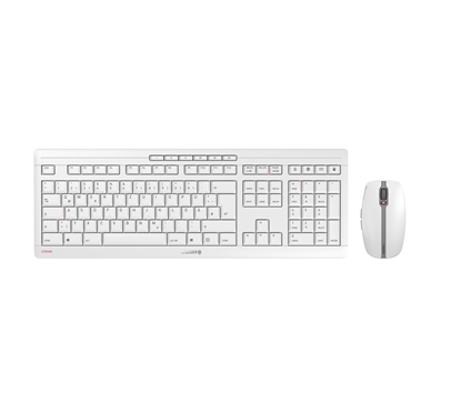 Attēls no CHERRY Stream Desktop Recharge keyboard Mouse included RF Wireless QWERTY English Grey
