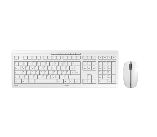 Изображение CHERRY Stream Desktop Recharge keyboard Mouse included RF Wireless QWERTY English Grey