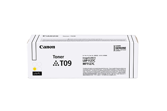 Picture of Canon TONER T09 Y toner cartridge 1 pc(s) Original Yellow