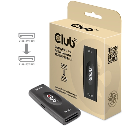 Picture of CLUB3D DisplayPort 1.4 Active Repeater 4K120Hz HBR3 F/F