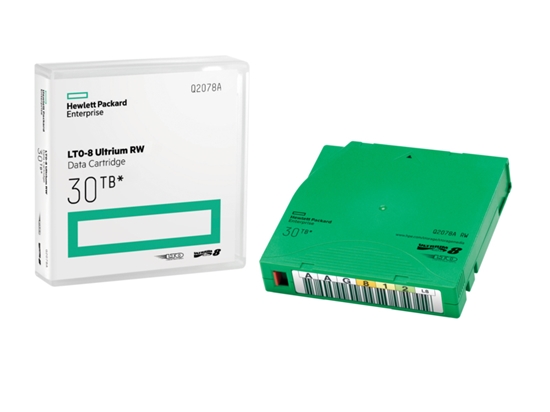 Picture of HP Q2078AN backup storage media Blank data tape 30 TB LTO 1.27 cm
