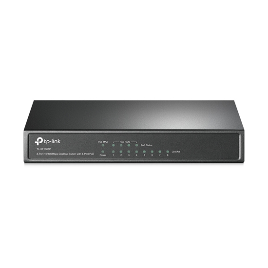 Изображение TP-LINK TL-SF1008P network switch Unmanaged Fast Ethernet (10/100) Power over Ethernet (PoE) Olive