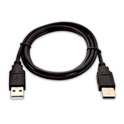 Изображение V7 Black USB Cable USB 2.0 A Male to USB 2.0 A Male 1m 3.3ft