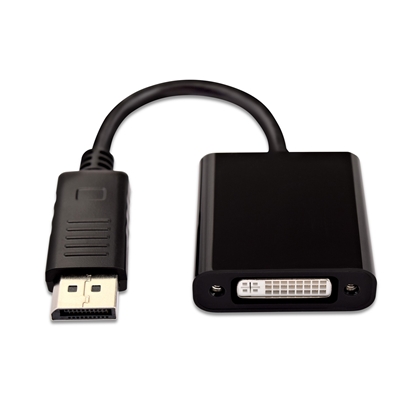 Изображение V7 Black Video Adapter DisplayPort Male to DVI-I Female Active