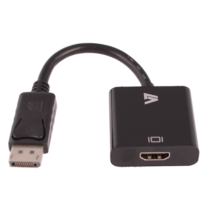 Изображение V7 Black Video Adapter DisplayPort Male to HDMI Female