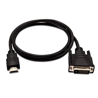 Изображение V7 Black Video Cable HDMI Male to DVI-D Male 1m 3.3ft