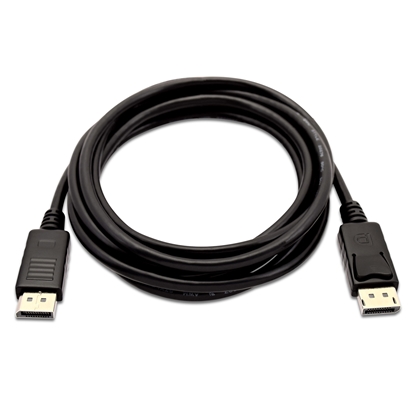 Attēls no V7 Black Video Cable Mini DisplayPort Male to DisplayPort Male 1m 3.3ft