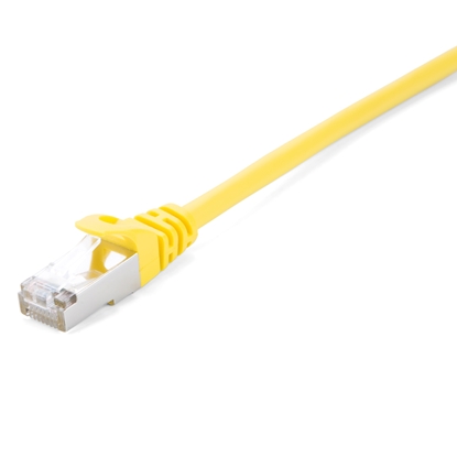Picture of V7 Yellow Cat6 Shielded (STP) Cable RJ45 Male to RJ45 Male 1m 3.3ft