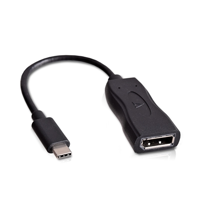 Изображение V7 USB-C male to Displayport female Adapter Black