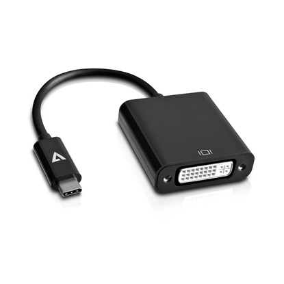 Picture of V7 USB-C male to DVI-D female Adapter Black
