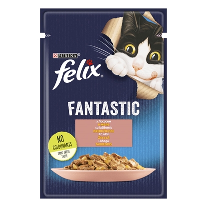 Attēls no Konservi kaķiem Felix Fantastic lasis 85g