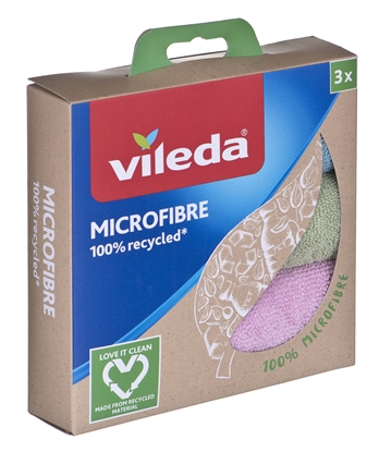 Attēls no Cleaning Cloth Vileda Microfibre 100% Recycled 3 pcs.
