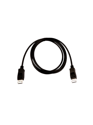 Attēls no V7 Black Video Cable Pro DisplayPort Male to DisplayPort Male 2m 6.6ft