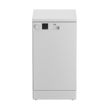 Attēls no BEKO Free standing Dishwasher DVS05024W, Energy class E (old A++), 45 cm, 5 programs, White