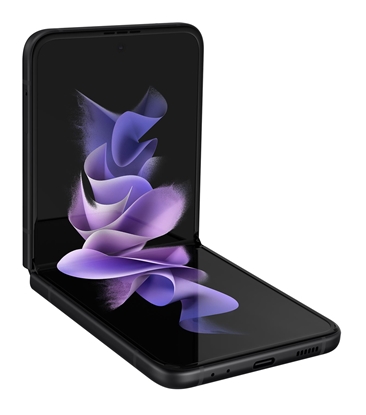 Attēls no Samsung Galaxy Z Flip3 5G SM-F711B 17 cm (6.7") Android 11 USB Type-C 8 GB 256 GB 3300 mAh Black