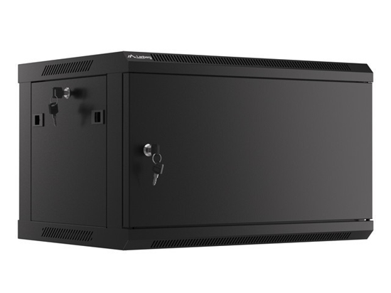 Picture of Lanberg Rack Wandschrank 19" 6U/600X450 Metalltür schwarz