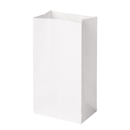 Attēls no Papīra maisiņš Kapel balts 13x8x24 cm 10gab.