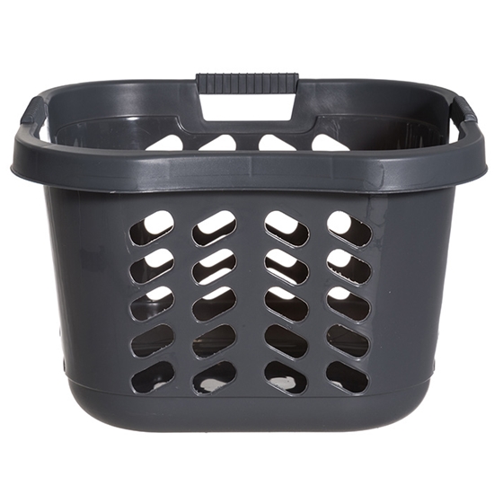 Picture of Veļas grozs melns, balts 42l 31x18x18cm