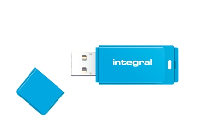 Attēls no Integral 64GB USB2.0 DRIVE NEON BLUE USB flash drive USB Type-A 2.0