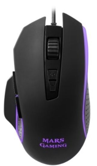 Picture of Mars Gaming MM018 Gaming Mouse with Additional Buttons / RGB / 4800 DPI / USB / Black