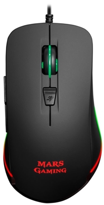 Изображение Mars Gaming MM118 Gaming Mouse with Additional Buttons / RGB / 400 - 9800 DPI / USB / Black