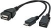 Picture of Adapteris Gembird USB OTG USB socket + MicroUSB socket - MicroUSB plug