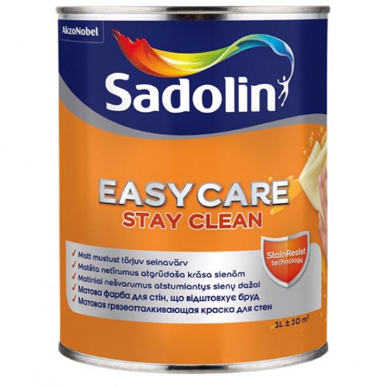 Изображение Akrila krāsa Easycare BW matēta netīrumu atgrūdoša 1l