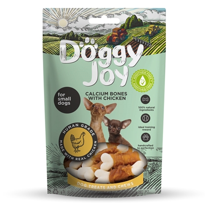 Attēls no Gardums suņiem Doggy Joy kalcija kauliņi, vistas gaļas 55g