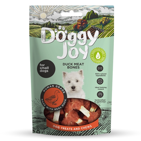 Picture of Gardums suņiem Doggy Joy kauliņi, pīles gaļas 55g