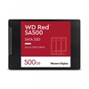 Изображение SSD|WESTERN DIGITAL|Red SA500|500GB|SATA 3.0|Write speed 530 MBytes/sec|Read speed 560 MBytes/sec|2,5"|TBW 350 TB|MTBF 2000000 hours|WDS500G1R0A