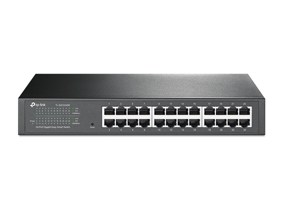 Изображение TP-LINK TL-SG1024DE network switch Managed L2 Gigabit Ethernet (10/100/1000) Black