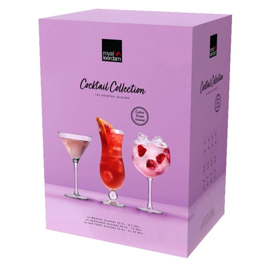 Изображение Glāžu kompl. Royal Leerdam 4x250ml, 4x440ml, 4x650ml 12gab.