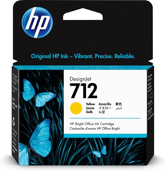 Изображение HP 712 29-ml Yellow DesignJet Ink Cartridge