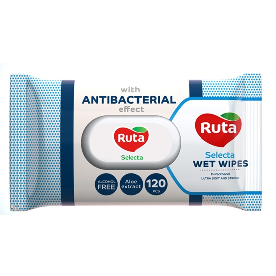 Picture of Mitrās salvetes Ruta Selecta ar antibakteriālu efektu 120g