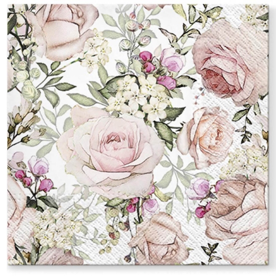 Picture of Salvetes 33x33cm rozes