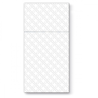 Attēls no Salvetes ar kabatu galda piederumiem 16.gab. baltas